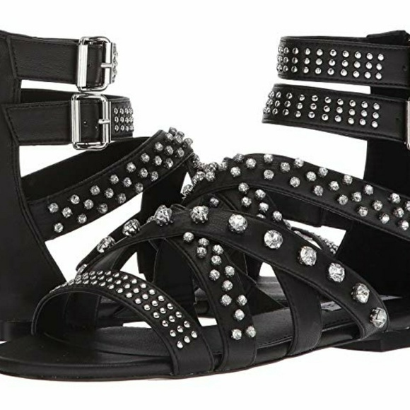 Steve Madden Studded Crystal Sandal - Picture 2 of 7